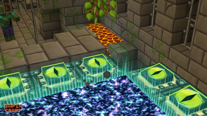 Pretty Portals add-on - End Portal in a stronghold room
