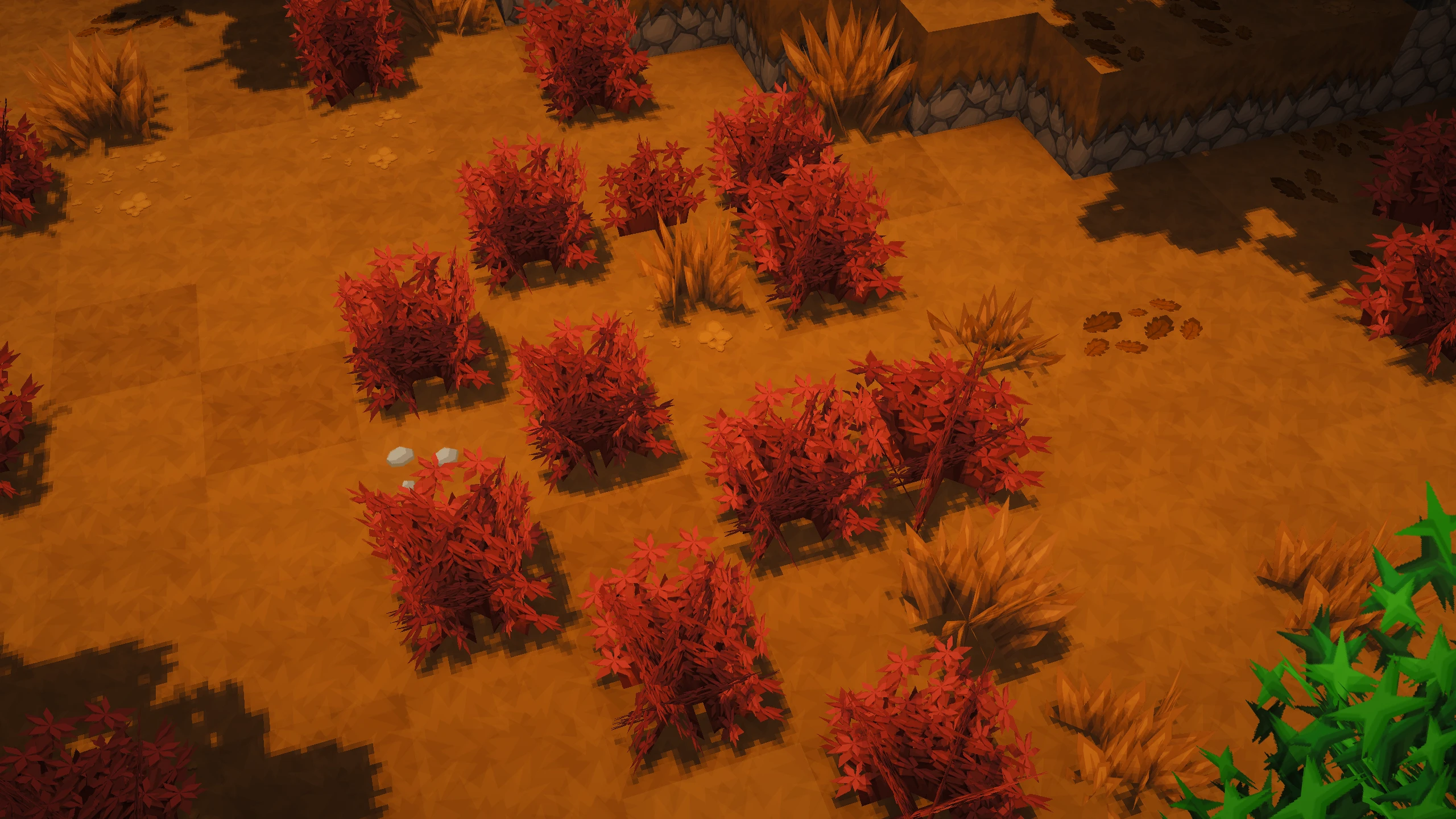 Lush Red Shrub