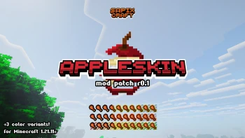 Sapixcraft AppleSkin mod support for hunger and saturation overlays