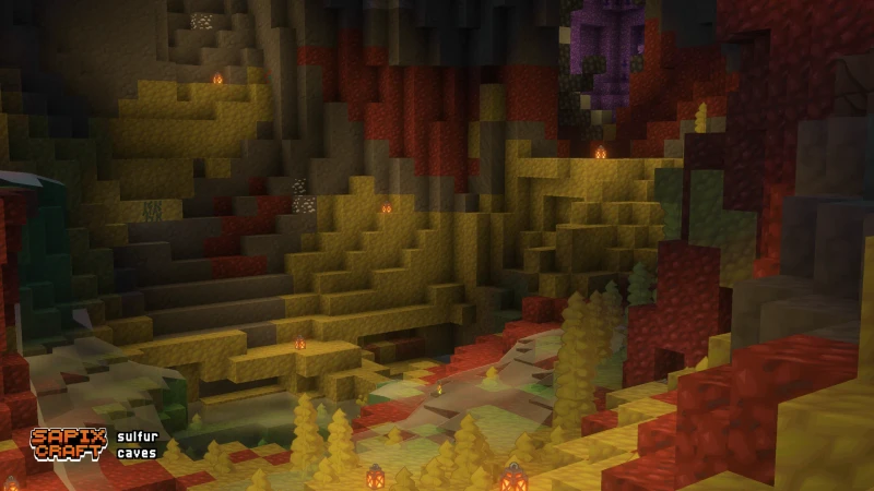Sulfur caves