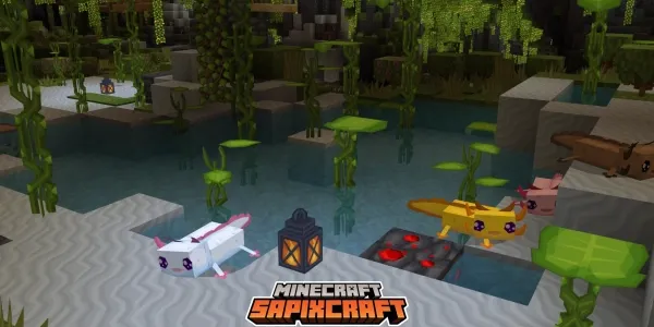 Sapixcraft axolotls
