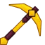golden pickaxe