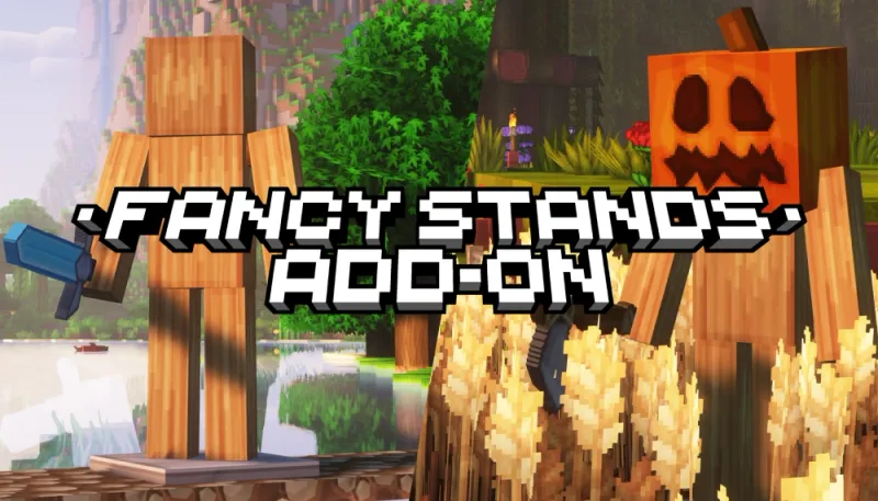 Fancy Stands add-on featuring custom armor stand models