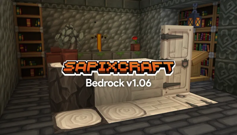 Sapixcraft Bedrock 1.21 update featuring pale wood, tuff blocks and trial spawners