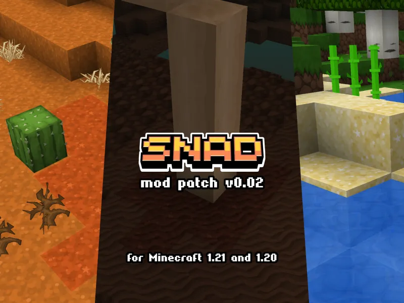 Sapixcraft Snad mod 1.21.7 update with revised snad textures